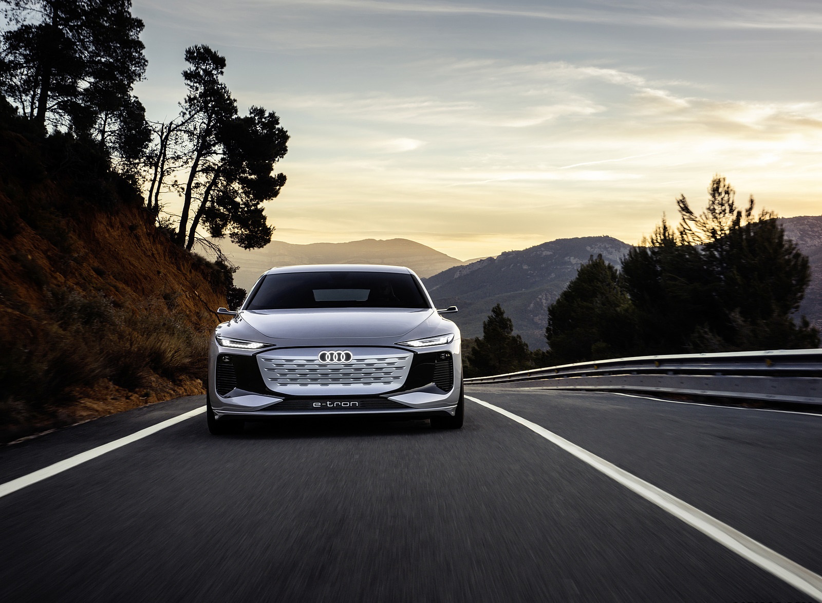 2021 Audi A6 e-tron Concept (Color: Helio Silver) Front Wallpapers  (5)
