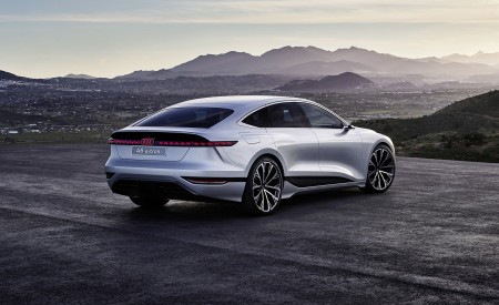 2021 Audi A6 e-tron Concept (Color: Helio Silver) Rear Three-Quarter Wallpapers  450x275 (10)