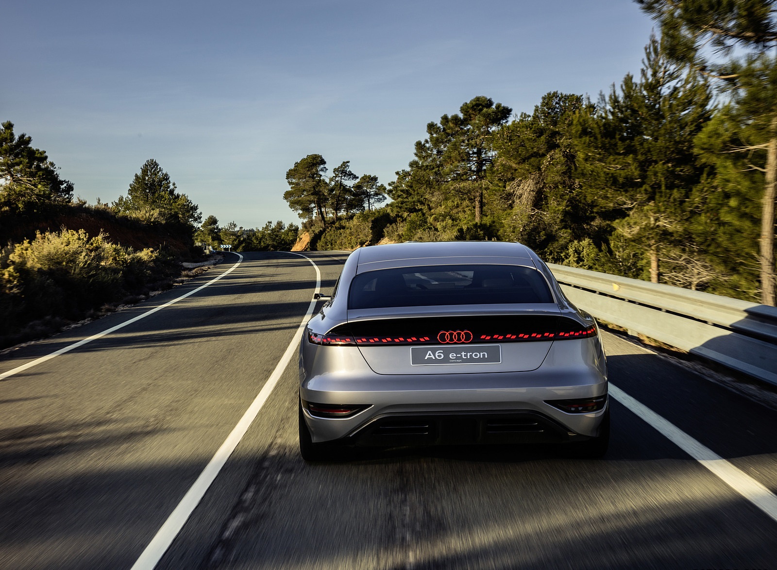 2021 Audi A6 e-tron Concept (Color: Helio Silver) Rear Wallpapers (7)