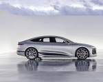 2021 Audi A6 e-tron Concept (Color: Helio Silver) Side Wallpapers 150x120 (32)