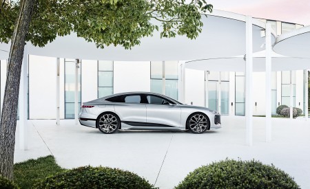 2021 Audi A6 e-tron Concept (Color: Helio Silver) Side Wallpapers 450x275 (27)