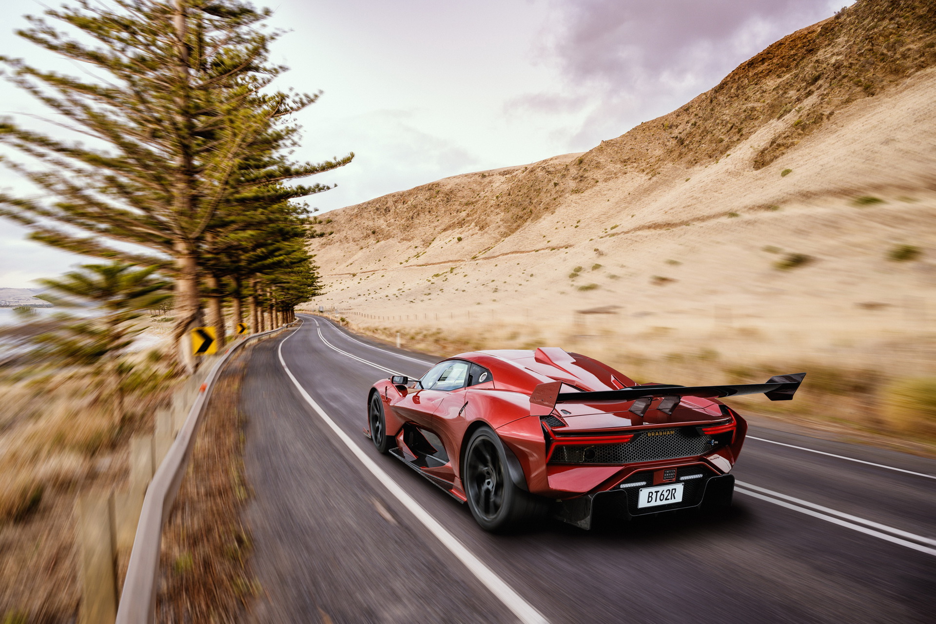 2021 Brabham BT62R Rear Three-Quarter Wallpapers (3)