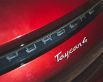 2021 Porsche Taycan 4 Cross Turismo (Color: Cherry Red) Badge Wallpapers 150x120