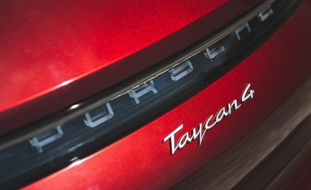 2021 Porsche Taycan 4 Cross Turismo (Color: Cherry Red) Badge Wallpapers 450x275 (87)