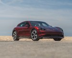 2021 Porsche Taycan 4 Cross Turismo (Color: Cherry Red) Front Three-Quarter Wallpapers 150x120