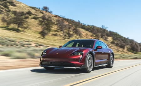 2021 Porsche Taycan 4 Cross Turismo (Color: Cherry Red) Front Wallpapers 450x275 (5)