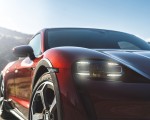 2021 Porsche Taycan 4 Cross Turismo (Color: Cherry Red) Headlight Wallpapers  150x120