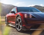 2021 Porsche Taycan 4 Cross Turismo (Color: Cherry Red) Headlight Wallpapers 150x120