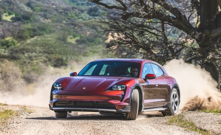 2021 Porsche Taycan 4 Cross Turismo (Color: Cherry Red) Off-Road Wallpapers 450x275 (45)