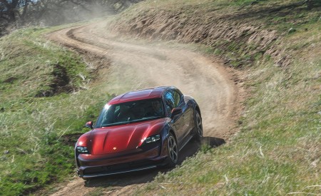 2021 Porsche Taycan 4 Cross Turismo (Color: Cherry Red) Off-Road Wallpapers 450x275 (34)