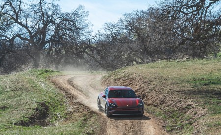2021 Porsche Taycan 4 Cross Turismo (Color: Cherry Red) Off-Road Wallpapers 450x275 (38)