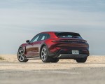 2021 Porsche Taycan 4 Cross Turismo (Color: Cherry Red) Rear Three-Quarter Wallpapers 150x120