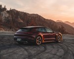 2021 Porsche Taycan 4 Cross Turismo (Color: Cherry Red) Rear Three-Quarter Wallpapers 150x120