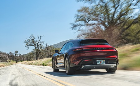2021 Porsche Taycan 4 Cross Turismo (Color: Cherry Red) Rear Wallpapers 450x275 (11)