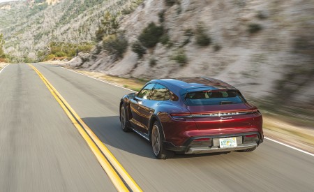 2021 Porsche Taycan 4 Cross Turismo (Color: Cherry Red) Rear Wallpapers 450x275 (12)