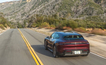 2021 Porsche Taycan 4 Cross Turismo (Color: Cherry Red) Rear Wallpapers 450x275 (13)