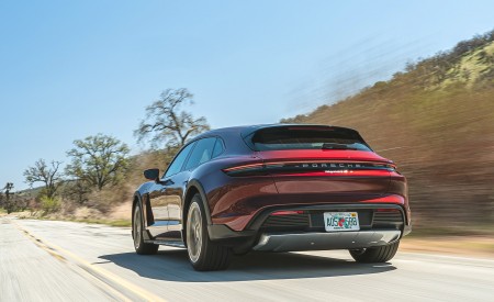 2021 Porsche Taycan 4 Cross Turismo (Color: Cherry Red) Rear Wallpapers 450x275 (15)