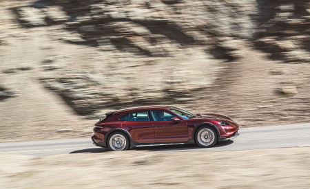2021 Porsche Taycan 4 Cross Turismo (Color: Cherry Red) Side Wallpapers  450x275 (21)
