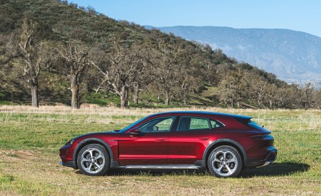 2021 Porsche Taycan 4 Cross Turismo (Color: Cherry Red) Side Wallpapers 450x275 (52)