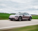 2021 Porsche Taycan 4 Cross Turismo (Color: Frozen Berry Metallic) Front Three-Quarter Wallpapers 150x120