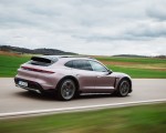 2021 Porsche Taycan 4 Cross Turismo (Color: Frozen Berry Metallic) Rear Three-Quarter Wallpapers 150x120
