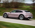 2021 Porsche Taycan 4 Cross Turismo (Color: Frozen Berry Metallic) Rear Three-Quarter Wallpapers 150x120