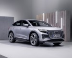 2022 Audi Q4 Sportback e-tron (Color: Florett Silver) Front Three-Quarter Wallpapers  150x120