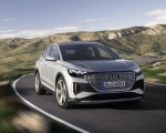 2022 Audi Q4 Sportback e-tron (Color: Florett Silver) Front Three-Quarter Wallpapers  150x120