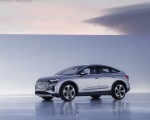 2022 Audi Q4 Sportback e-tron (Color: Florett Silver) Front Three-Quarter Wallpapers  150x120