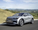 2022 Audi Q4 Sportback e-tron (Color: Florett Silver) Front Three-Quarter Wallpapers  150x120