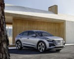 2022 Audi Q4 Sportback e-tron (Color: Florett Silver) Front Three-Quarter Wallpapers 150x120