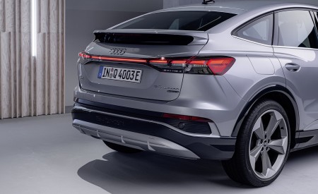 2022 Audi Q4 Sportback e-tron (Color: Florett Silver) Rear Wallpapers 450x275 (95)