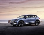 2022 Audi Q4 e-tron (Color: Geyser Blue Metallic) Front Three-Quarter Wallpapers  150x120