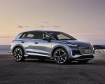 2022 Audi Q4 e-tron (Color: Geyser Blue Metallic) Front Three-Quarter Wallpapers  150x120