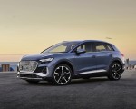 2022 Audi Q4 e-tron (Color: Geyser Blue Metallic) Front Three-Quarter Wallpapers 150x120