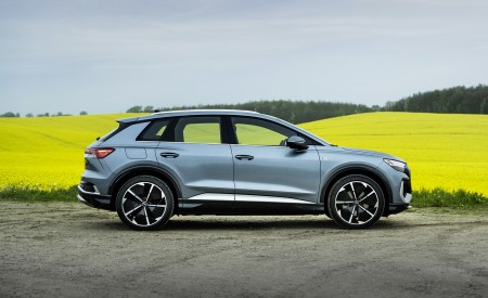 2022 Audi Q4 e-tron (Color: Geyser Blue) Side Wallpapers 450x275 (17)