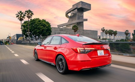 2022 Honda Civic Sedan Sport with HPD Package Rear Three-Quarter Wallpapers 450x275 (6)