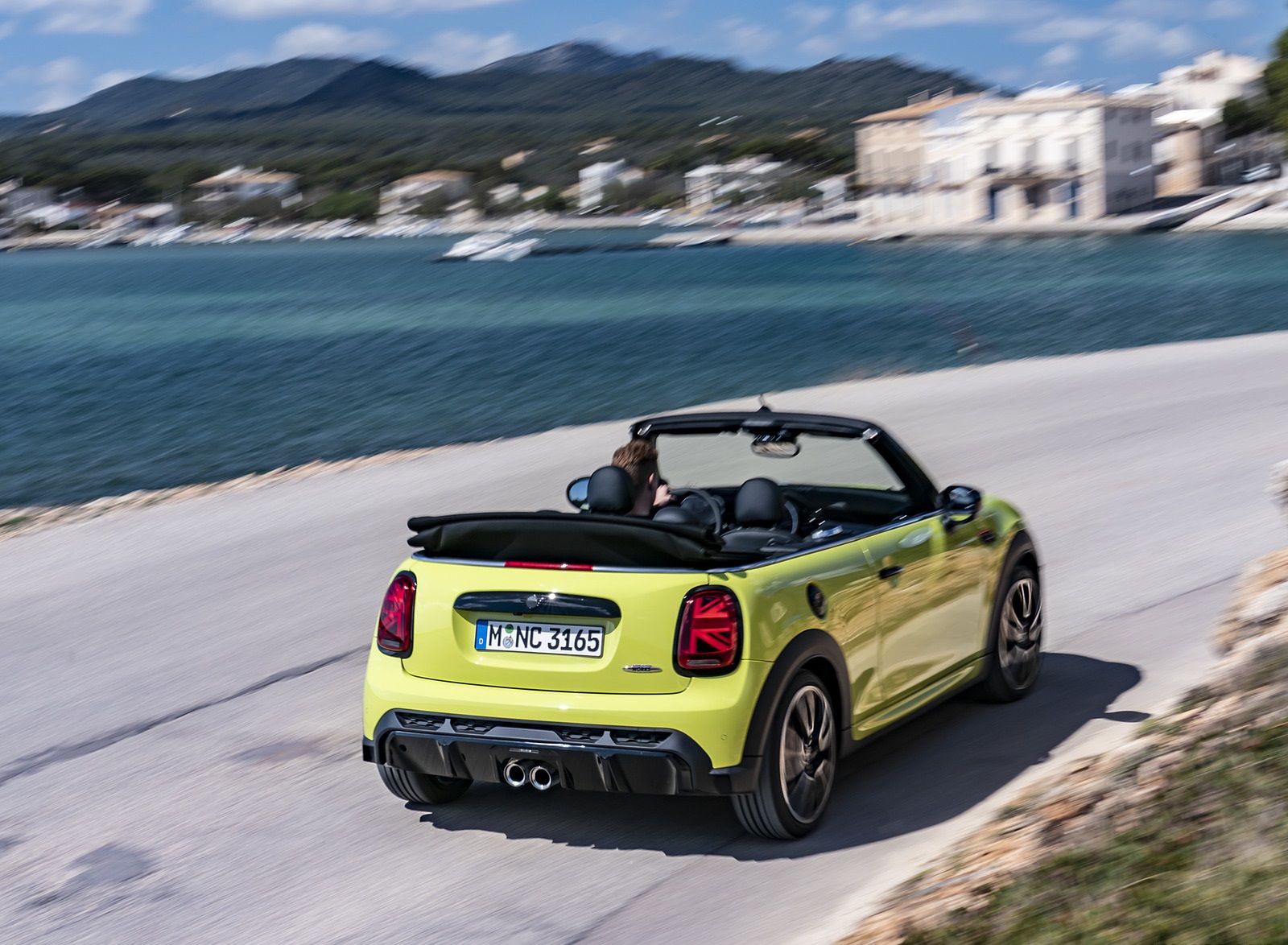 2022 MINI John Cooper Works Cabrio Rear Three-Quarter Wallpapers (14)