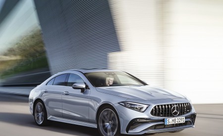 2022 Mercedes-AMG CLS 53 4MATIC+ (Color: Azur Light Blue) Front Three-Quarter Wallpapers 450x275 (9)