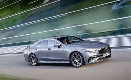 2022 Mercedes-AMG CLS 53 4MATIC+ (Color: Azur Light Blue) Front Three-Quarter Wallpapers 450x275 (10)