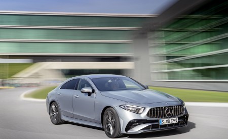 2022 Mercedes-AMG CLS 53 4MATIC+ (Color: Azur Light Blue) Front Three-Quarter Wallpapers 450x275 (11)