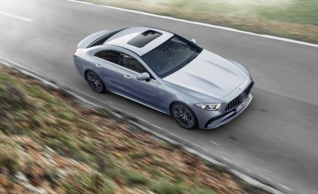2022 Mercedes-AMG CLS 53 4MATIC+ (Color: Azur Light Blue) Front Three-Quarter Wallpapers 450x275 (4)