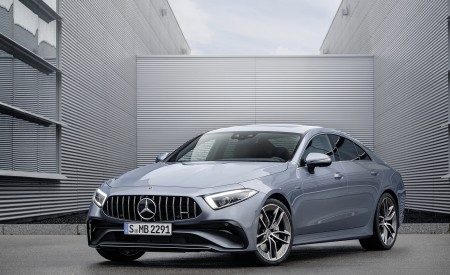 2022 Mercedes-AMG CLS 53 4MATIC+ (Color: Azur Light Blue) Front Three-Quarter Wallpapers 450x275 (20)