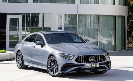 2022 Mercedes-AMG CLS 53 4MATIC+ (Color: Azur Light Blue) Front Three-Quarter Wallpapers 450x275 (15)
