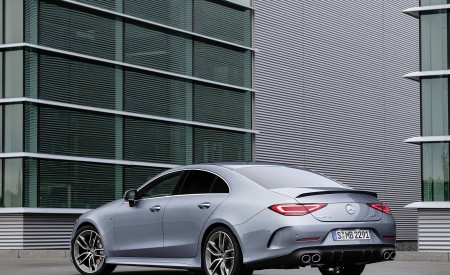 2022 Mercedes-AMG CLS 53 4MATIC+ (Color: Azur Light Blue) Rear Three-Quarter Wallpapers 450x275 (24)