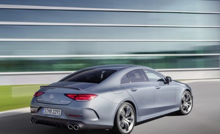 2022 Mercedes-AMG CLS 53 4MATIC+ (Color: Azur Light Blue) Rear Three-Quarter Wallpapers 450x275 (12)