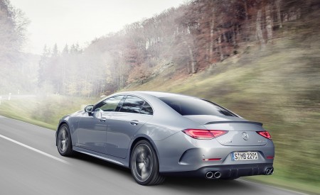 2022 Mercedes-AMG CLS 53 4MATIC+ (Color: Azur Light Blue) Rear Three-Quarter Wallpapers 450x275 (6)