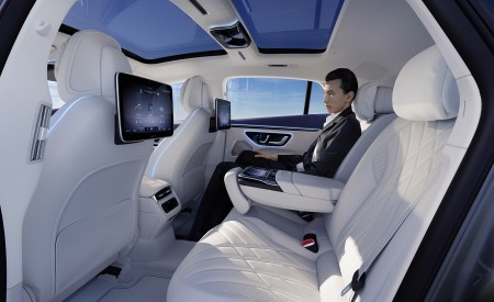 2022 Mercedes-Benz EQS 450+ Interior Rear Seats Wallpapers 450x275 (85)