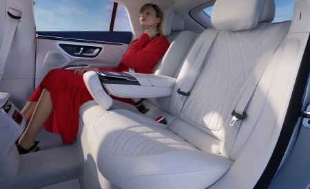 2022 Mercedes-Benz EQS 450+ Interior Rear Seats Wallpapers 450x275 (87)