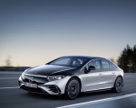 2022 Mercedes-Benz EQS 580 4MATIC AMG-Line Edition 1 (Color: High-Tech Silver Obsidian Black) Front Three-Quarter Wallpapers 150x120